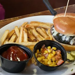 Santa Fe Burger. Their Burgers are cooked perfectly- so good!!