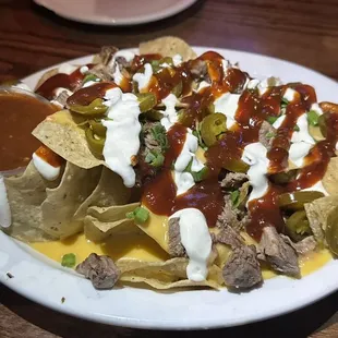 BBQ brisket nachos