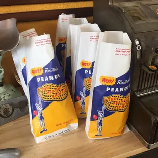 Vintage peanut bags!