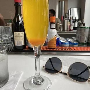 Mango mimosa for brunch