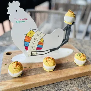 Devils eggs were great. And who can resist how cool the presentation.