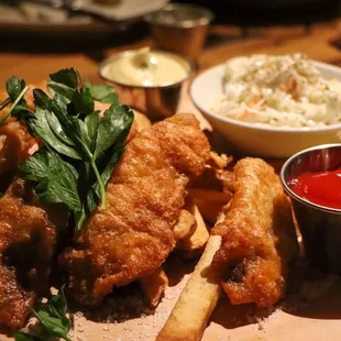 Fish N Chips with Coleslaw
