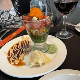 Ahi Martini, absolutely delicious! And beautiful.