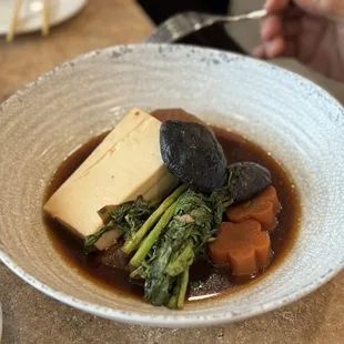 Watercress with tofu without brisket (vegetarian option)