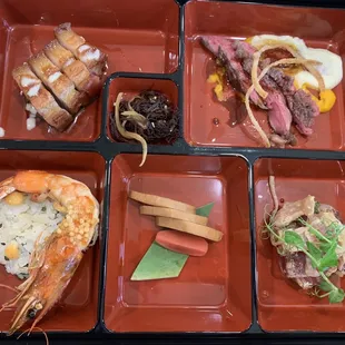 interior, sushi and sashimi