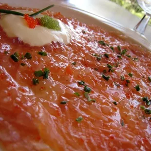 Smoked Salmon Carpaccio