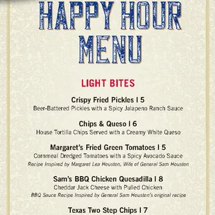 Happy hour is back! Mondays thru Saturdays 4pm-7pm.