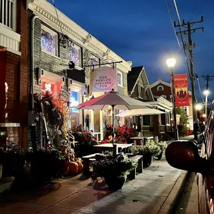 the front of the restaurant