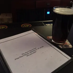 Nice bar area with German Dunkel and a good, hot bowl of soup.