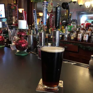 traditional kick off to my Christmas  holidays at Pearl St. pub in Oldenburg, IN with a Warsteiner. Prost!!