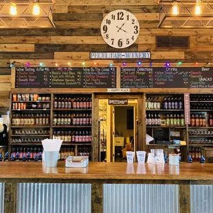 Bar area and selection.