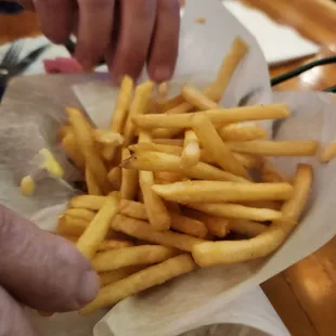 Duck fat fries