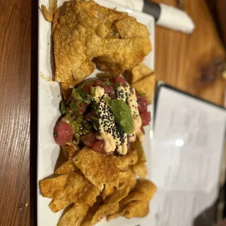 Pork Wonton Nachos Plate