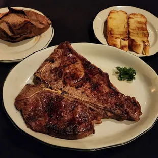 Porterhouse 20 ounce steak with Sweet Potato