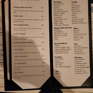 Drink menu 2