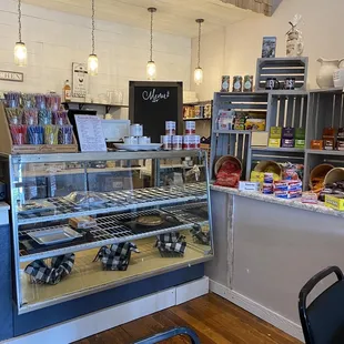 the interior of the cafe