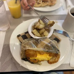 Potato's and bacon   cheese