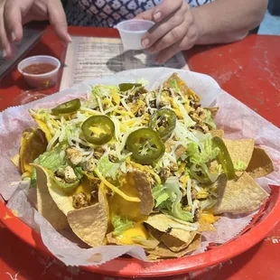 Chicken nachos