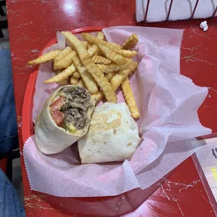 Cheeseburger wrap