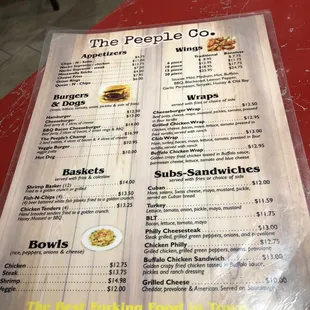 Menu - February 2025 pg 1