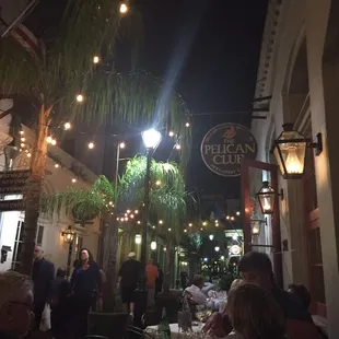 Nice evening ambience in a quiet alley