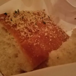 Soft Bread topped with Sea Salt and Herbs