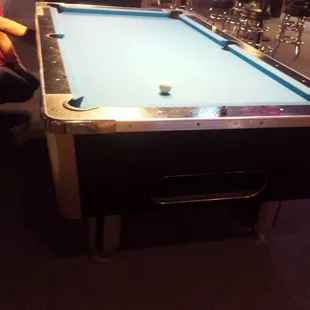 Pool tables . Mellow environment. Jukebox.