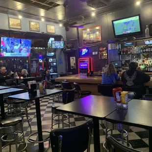 At the Penn Bar &amp; Grill in DTP. Loved my Black &amp; Bleu Burger &amp; Waffle Fries! Go Red Wings!