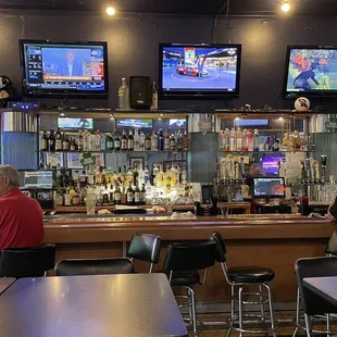people sitting at the bar