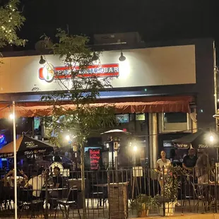 outside at night
