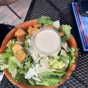 Salad with excellent dressing