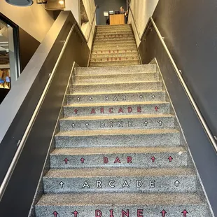 a set of stairs with chinese writing