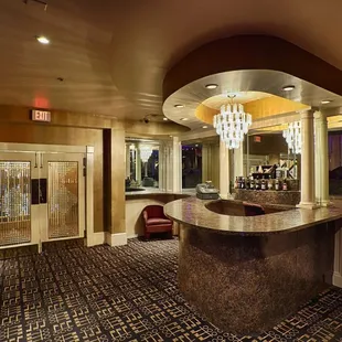 the bar and lounge area