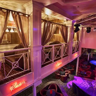 the interior of the club