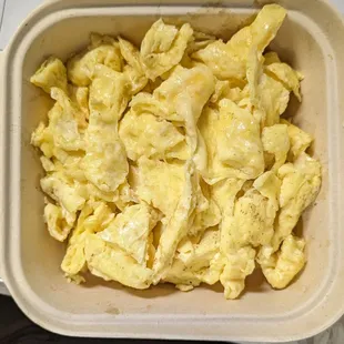 a bowl of food