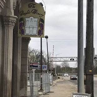 the entrance to the winery