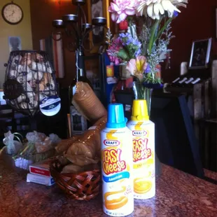 Squeeze cheese &amp; Ritz on the wine bar!