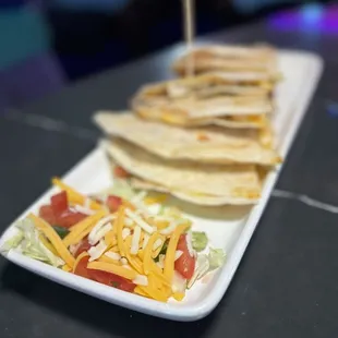 Chicken quesadillas off the happy hour menu.