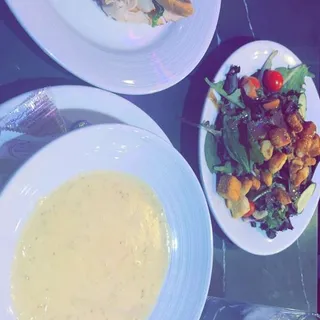 Half Sandwich With Soup Or Salad