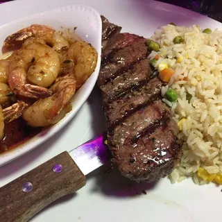 New York Steak And Shrimp Scampi