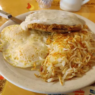 Chicken Fried Steak &amp; Eggs