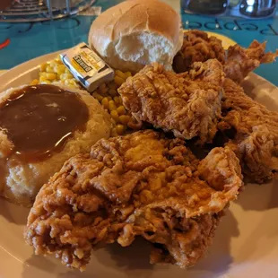 Fried chicken plate