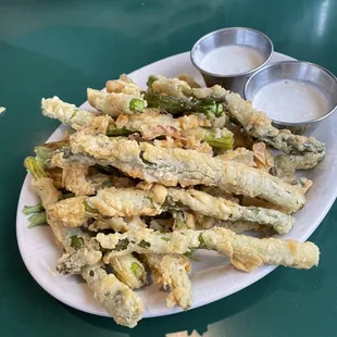 Appetizer Deep Fried Asparagus