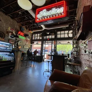 the interior of the coffeehouse