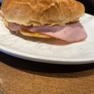 Warmed Ham and Cheese Sandwich