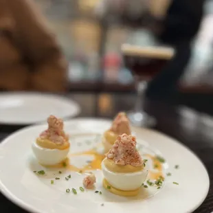 Lobster Deviled Eggs