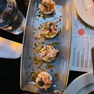 Lobster Deviled Eggs