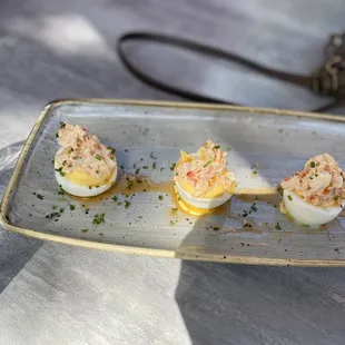 Lobster Deviled Eggs