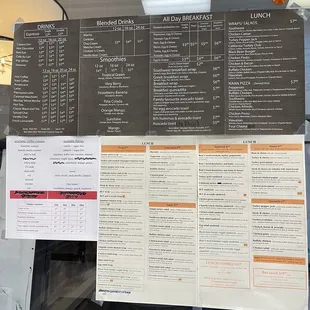 Full menu