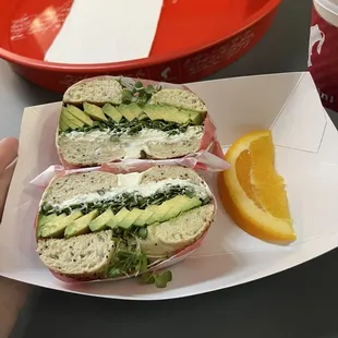 Veggie bagel